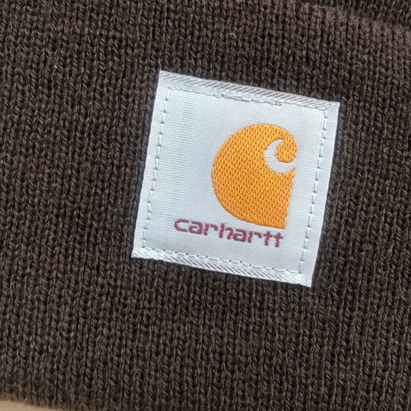 - Carhartt Beanie  brown Hat Brand New with tags - Picture 2 of 4